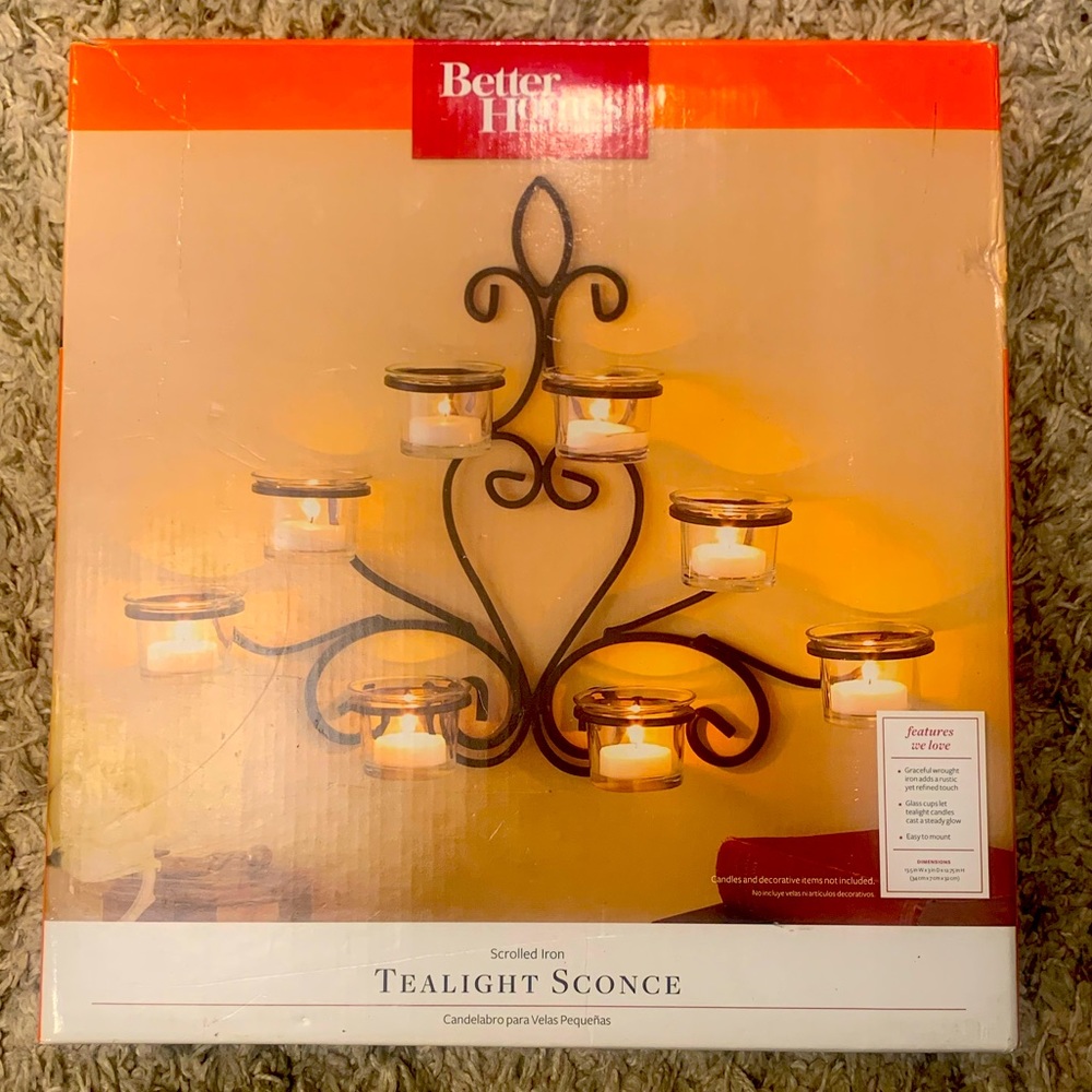 Scrolled iron Tealight scounce